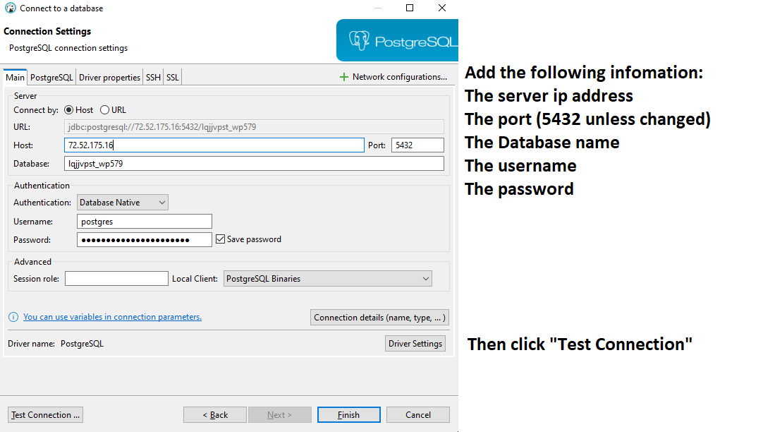 postgresql-Database-Connection